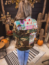 Custom Patchwork Olive Military Jacket