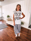 Off White Rock N Roll Tank