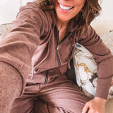 Auburn Weekend Brushed Long Sleeve Full Zip Hoodie