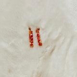 Pink Punch Acrylic Stick Earring
