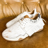 Morgan Cowhide Fringe Tennie