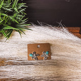 Turquoise Chunky CZ Post