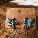 Turquoise Chunky CZ Post