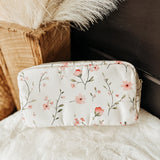 Floral Pink Large Makeup Pouch
