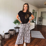Leo Adjustable Hem Wide Leg Pant