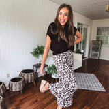 Leo Adjustable Hem Wide Leg Pant