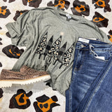 Olive Leo + Plaid Christmas Tree Tee