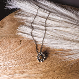 Multi Dot Tiger's Eye SS Necklace