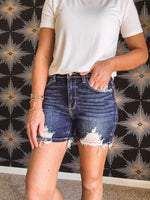 HW Destroyed Dark Shorts