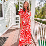 Tomato Tropical Knit Pant + Dolman | Sold as Separates