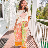 Mustard + Kiwi Challis Palazzo Pant