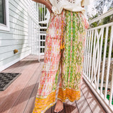 Mustard + Kiwi Challis Palazzo Pant