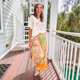 Mustard + Kiwi Challis Palazzo Pant