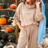 Latte Brushed Hacci Jogger Pant