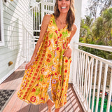 Macaron Floral Breezy Jumpsuit