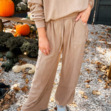 Latte Brushed Hacci Jogger Pant