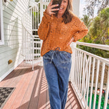 Loose Weave Knitted Pullover