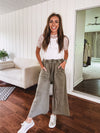 Olive Mineral Wash Terry Knit Sweatpant