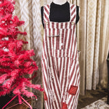 Endless Travels Stripe Patch Overalls