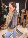 Olive Washed Layered Jacket