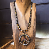 Peace Pop Necklace | Metallics