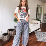 Rustic Denim Barrel Pant