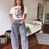 Rustic Denim Barrel Pant