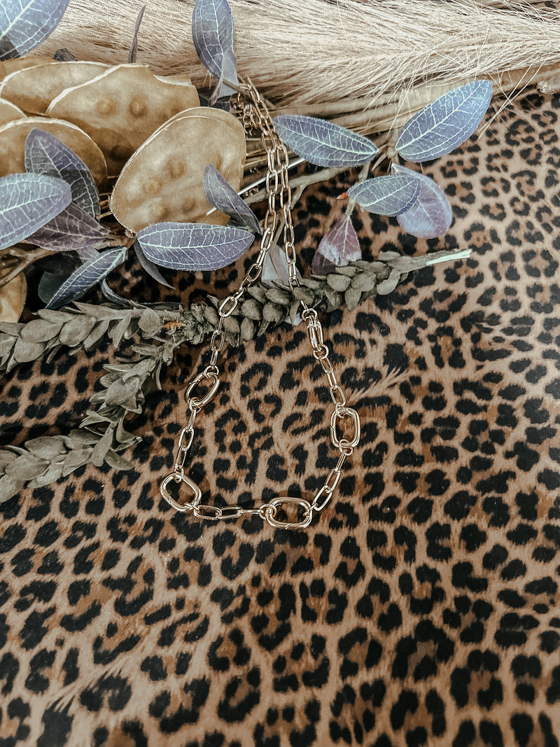 Avery Multi Charm Collector Necklace Gold