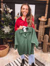 Wine Placket Collared Dolman