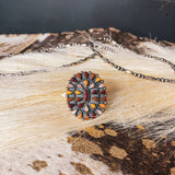 Earth Tone Burst Ring
