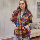 In Check Sherpa Multi Zip Up