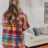 In Check Sherpa Multi Zip Up