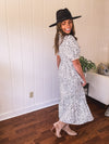 Cream Whimsical Leo Midi Button Front Dress