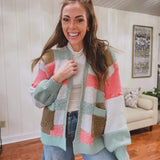 Simply Sweet Pastel Check Cardigan