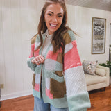 Simply Sweet Pastel Check Cardigan