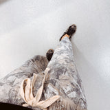Moss Green Camo Wide Leg Pant