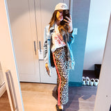 Boujee Lady Red Stripe Leo Pant