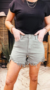 Goodness Side Step Hem Shorts