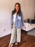 Denim Mix & Match Sunshine Chambray Patch Jacket
