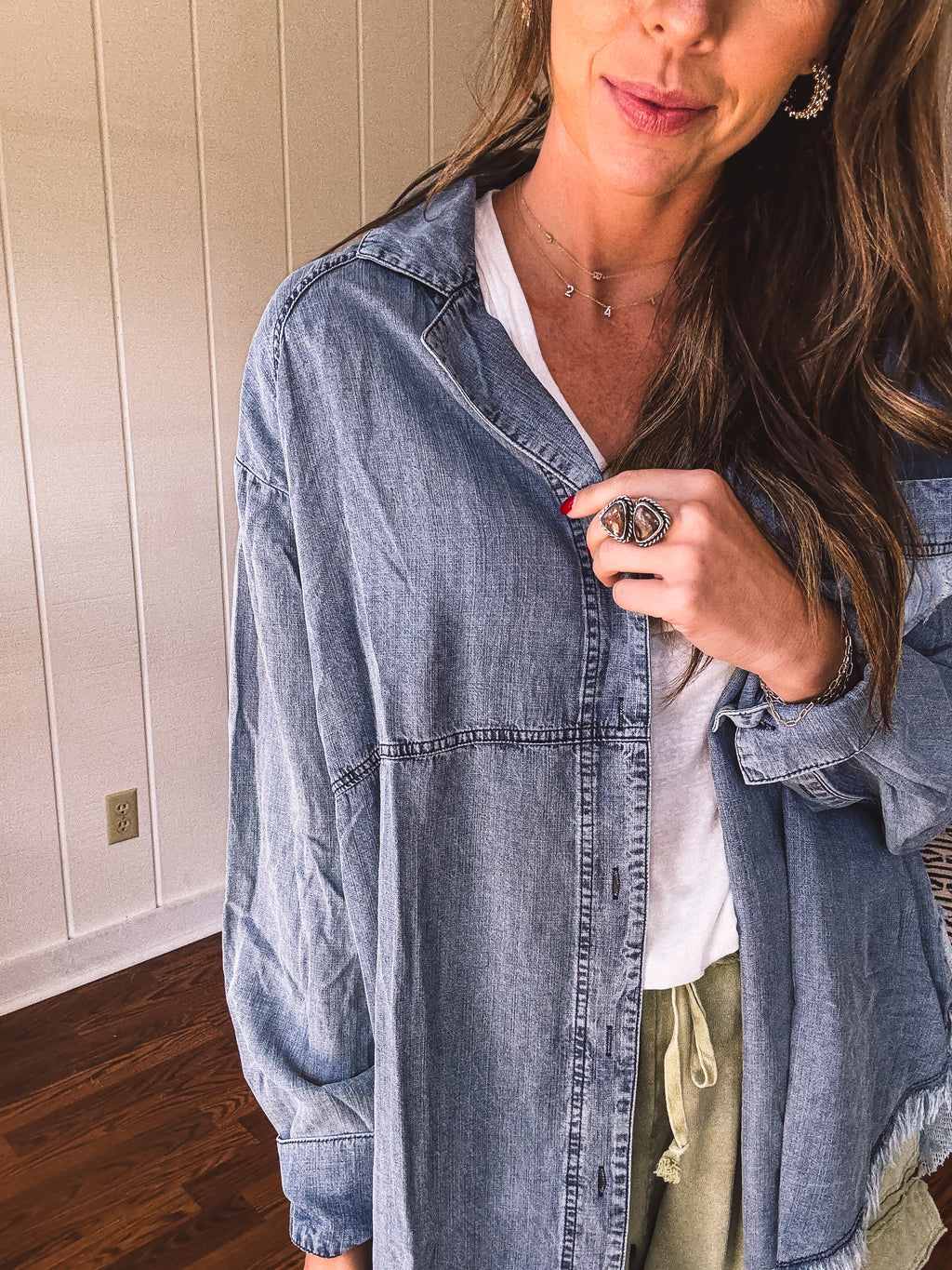 Denim Mix & Match Sunshine Chambray Patch Jacket