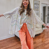 Cream Shoot For the Stars Oversize Dolman