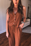 Toffee Texture Knit Vest
