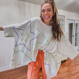 Cream Shoot For the Stars Oversize Dolman