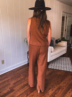 Toffee Texture Knit Vest