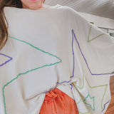 Cream Shoot For the Stars Oversize Dolman