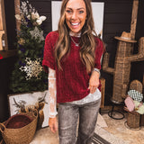 Chenille Terry Ultra Soft Woven Sweater Top