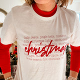 Christmas Things | Vintage White Tee