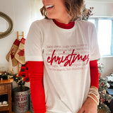 Christmas Things | Vintage White Tee