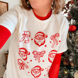Santa Bow Tee