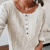 Cream Pintuck Bib Top